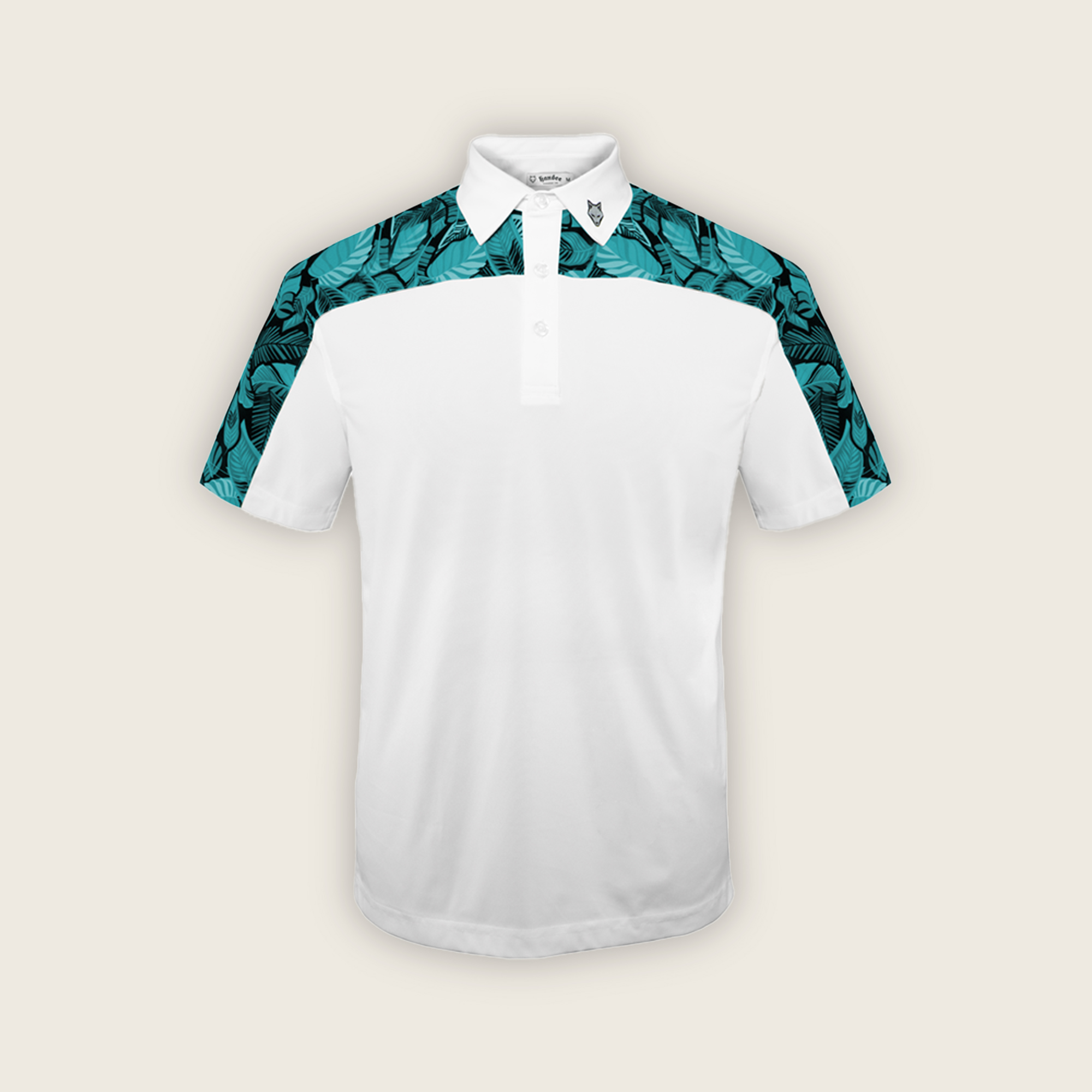 Áo polo ngắn tay de Handeé họa tiết lá cây