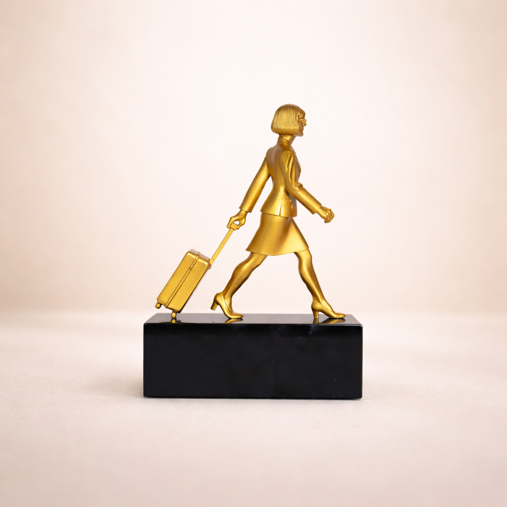 Cup women PVI, phôi kẽm cao cấp, mạ vàng 23k