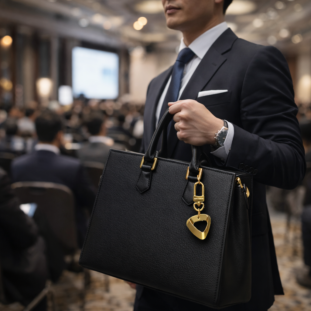 Charm Vietcombank, thép không gỉ 316L, mạ vàng 23k