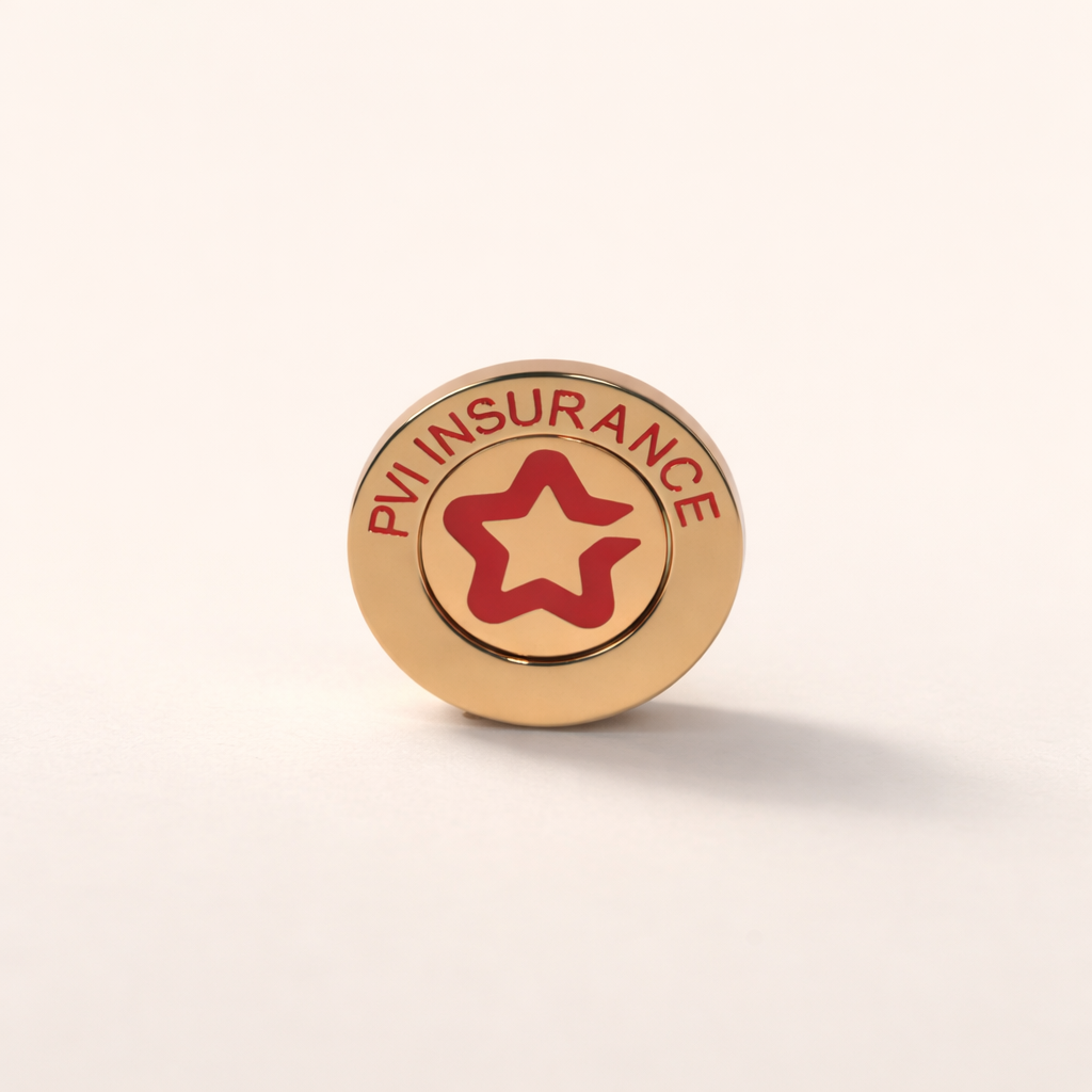 Marker golf PVI, thép cao cấp, mạ PVD vàng 23K