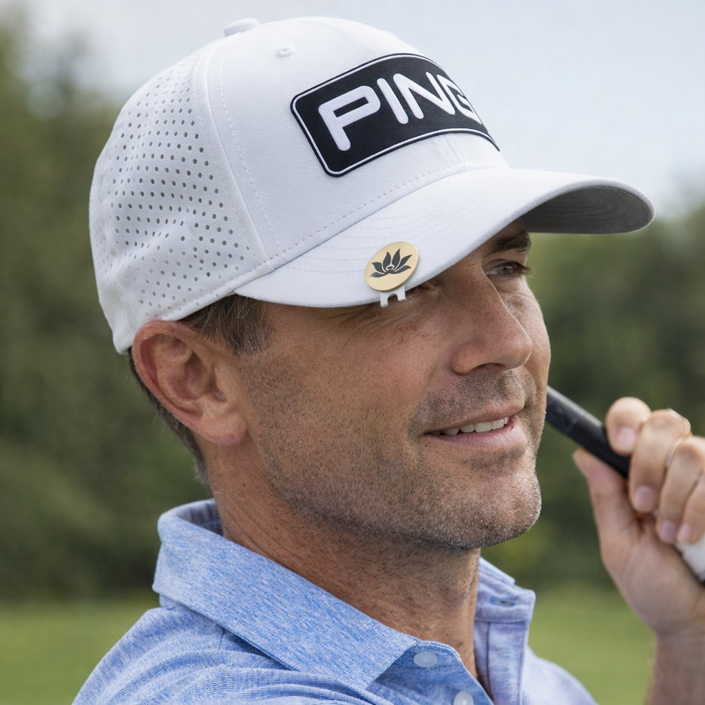 Marker golf VNA, thép cao cấp, mạ PVD vàng 23K