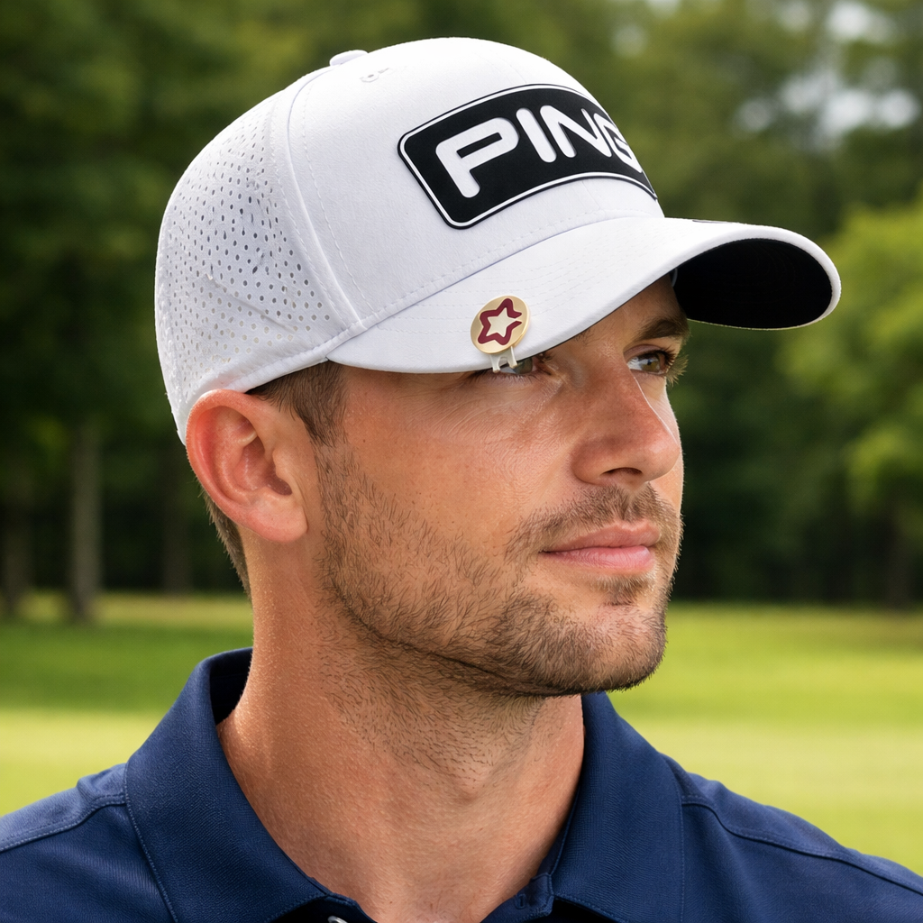 Marker golf PVI, thép cao cấp, mạ PVD vàng 23K